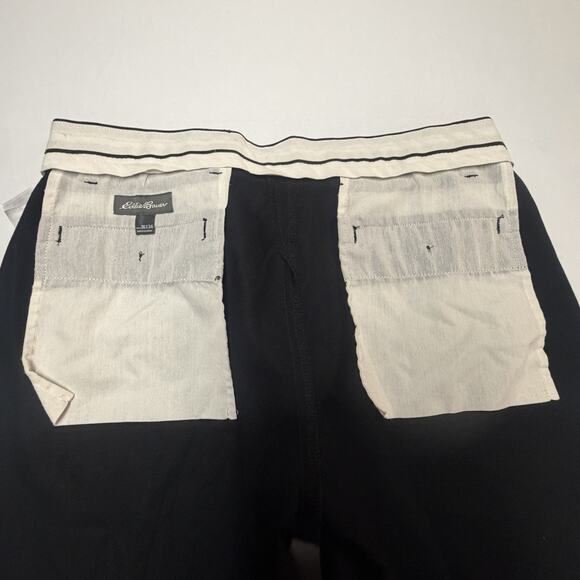 Eddie Bauer Pants Mens 36x34 -Black Relaxed Fit Wrinkle Free Dress Pants - Picture 7 of 15